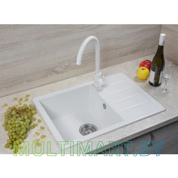 Кухонная мойка AV Engineering Mista AVE615440WTA (белый) картинка 4